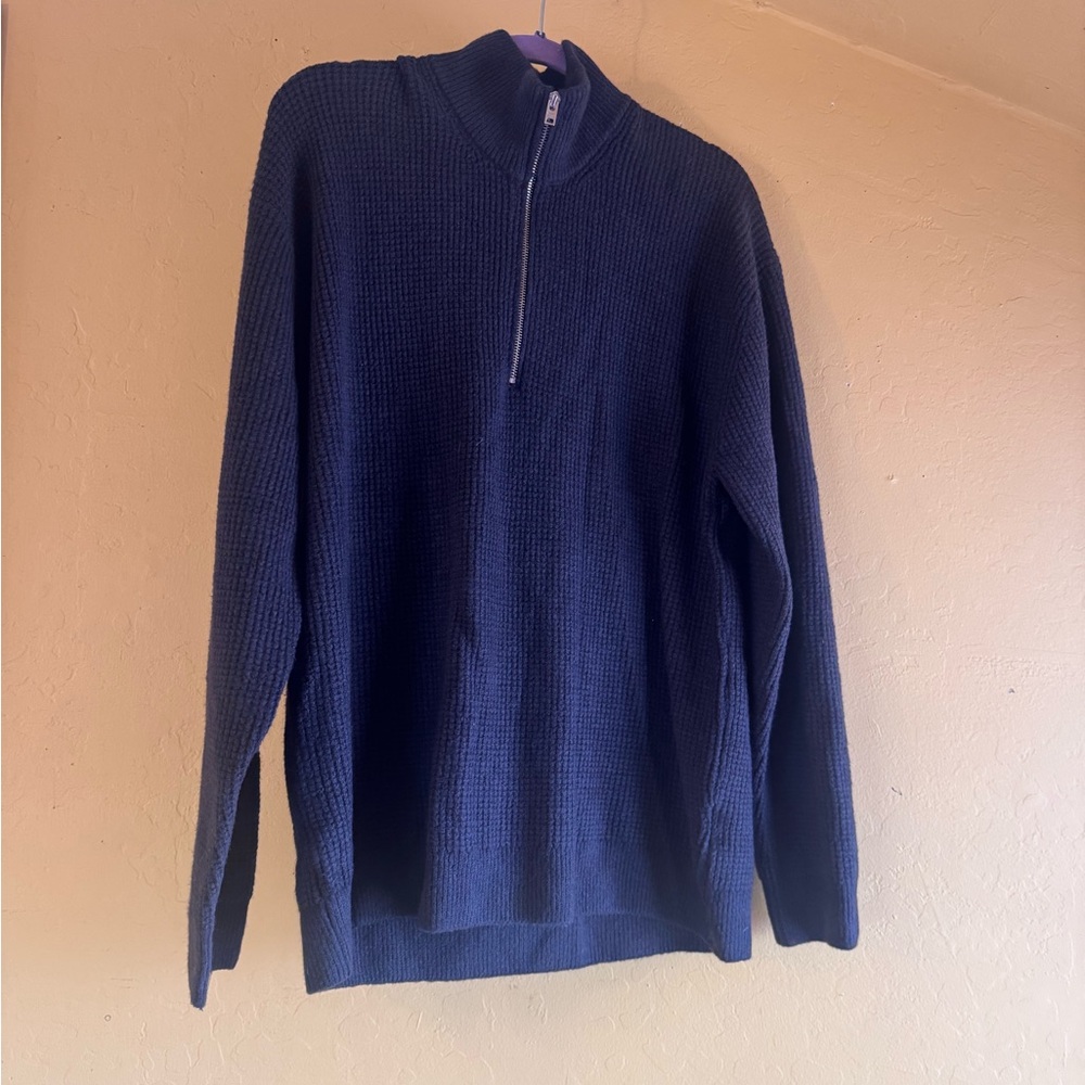 Abercrombie & Fitch Grey Zip-Up Sweater